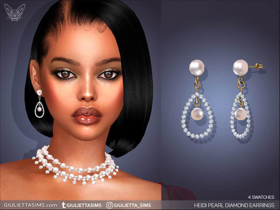 Heidi Pearl Diamond Earrings