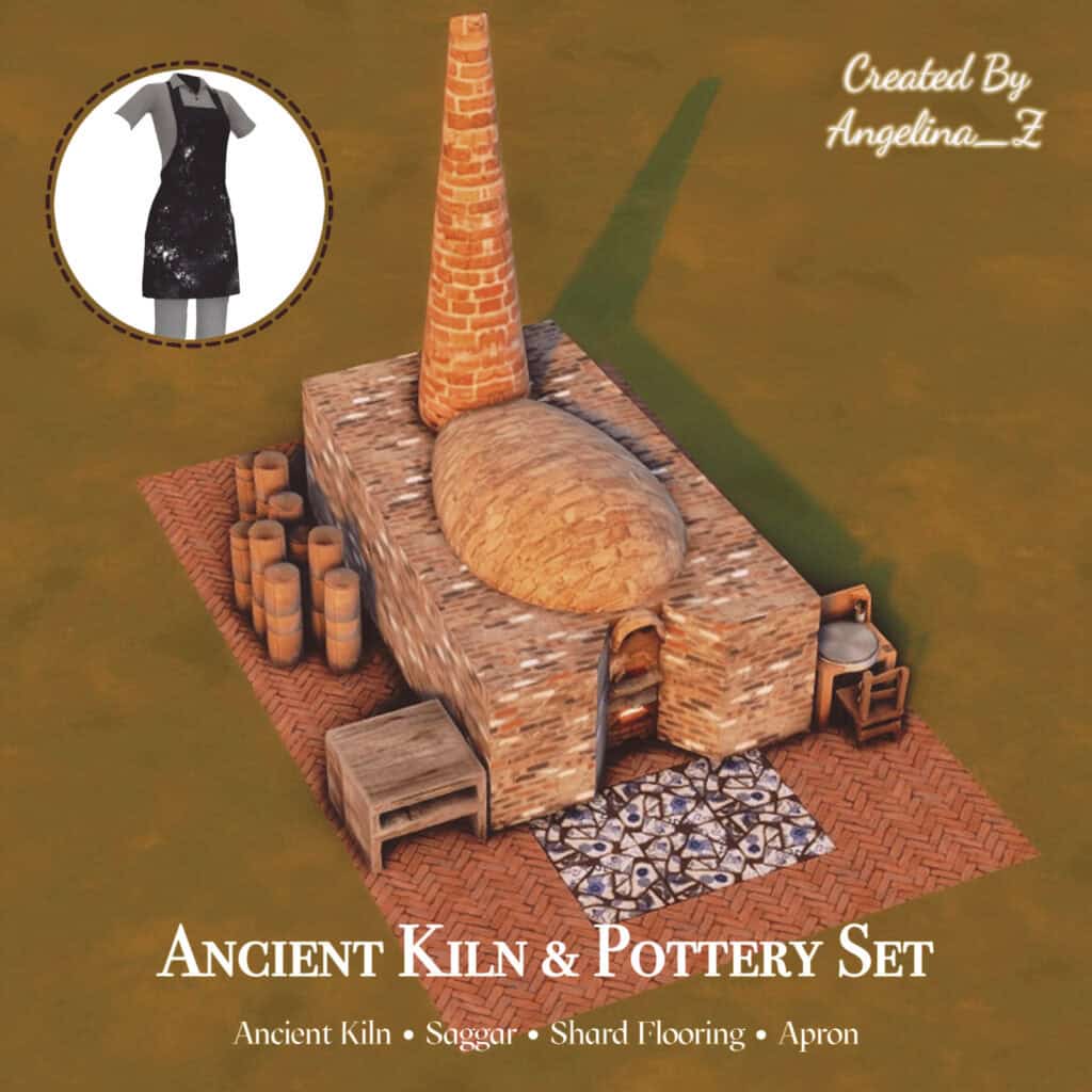 Ancient Kiln & Pottery Set