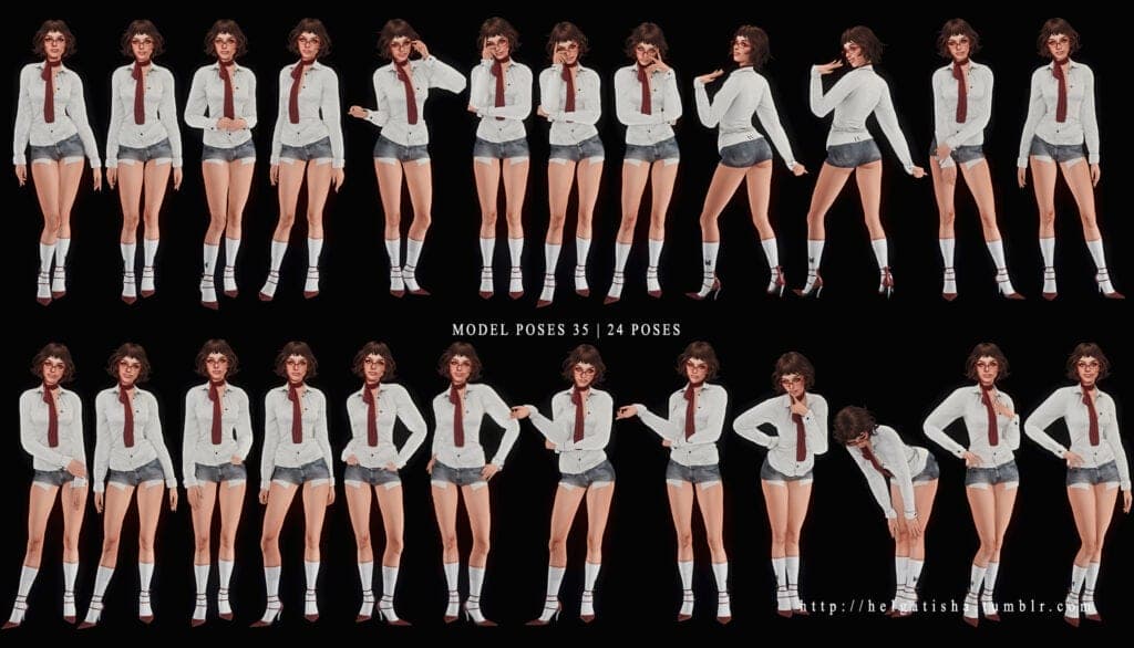 Model Poses 35 Pose Pack
