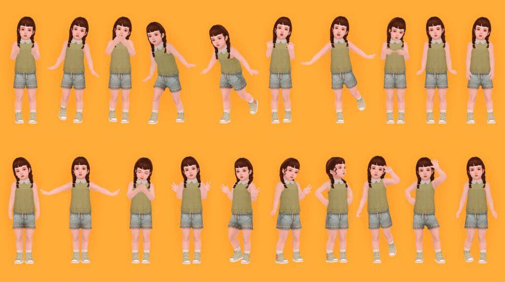Toddler Pose Pack N2