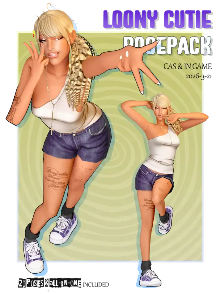 Loony Cutie Pose Pack