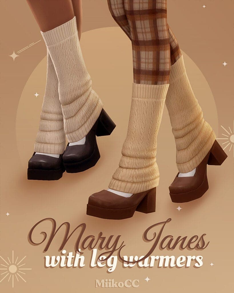Mary Janes with Leg Warmers