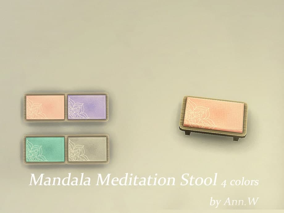 Mandala Meditation Stool