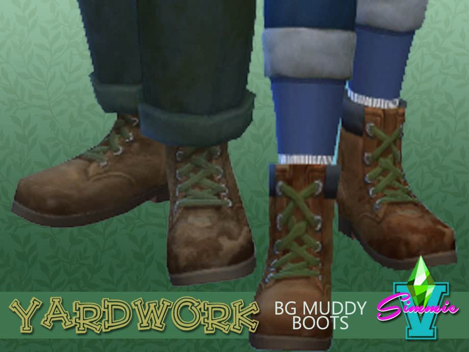 Yardwork Muddy Boots