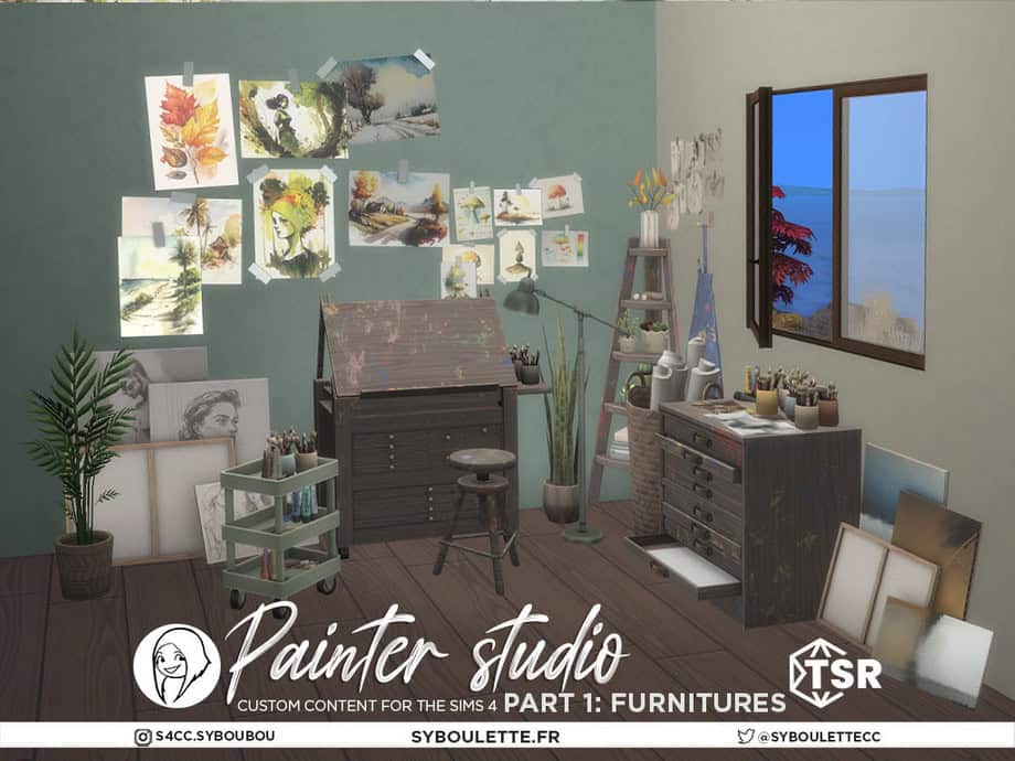 Painter Studio – Part 1: Furnitures