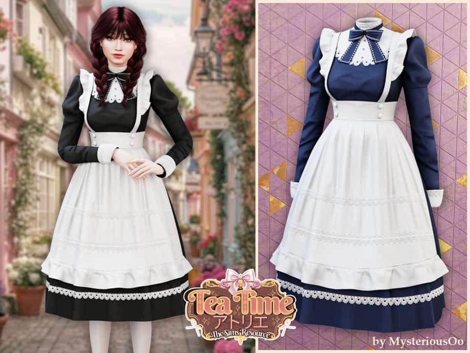 Tea Time – Vintage Sweet Apron Maid Dress