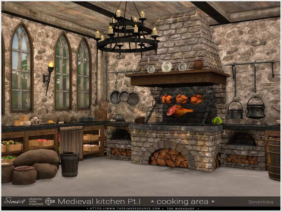 Medieval Kitchen Pt. 1 Cooking Area