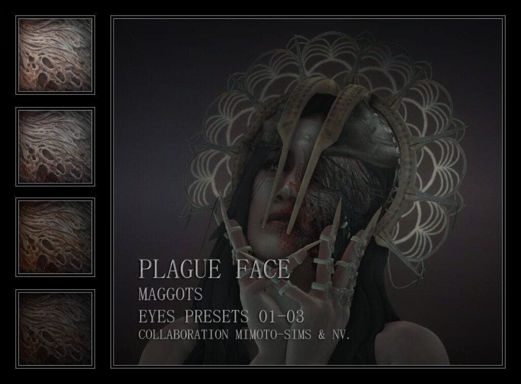 Plague Face, Maggots, & Eyes Presets 01–03