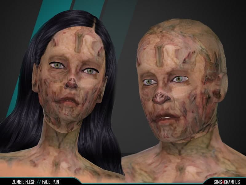 Zombie Flesh Face Paint