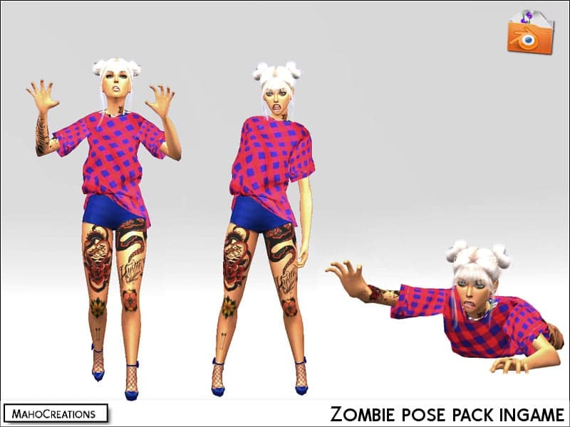 Zombie Pose Pack Ingame