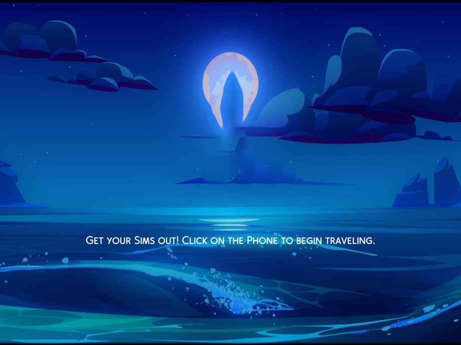 Moon and Stars Loading Screen Background