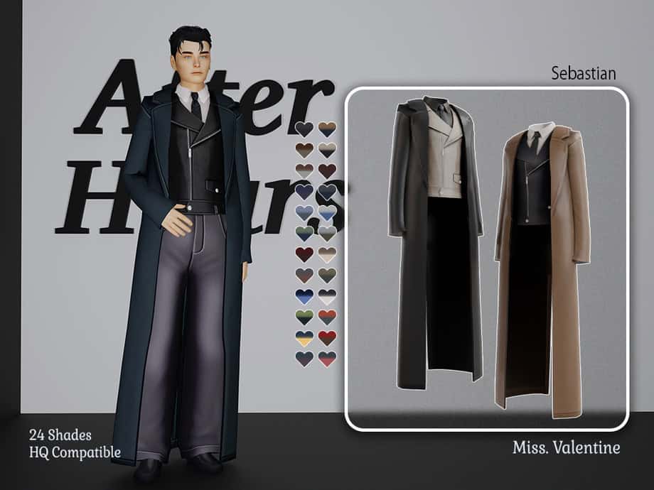 Sebastian Long Coat Men