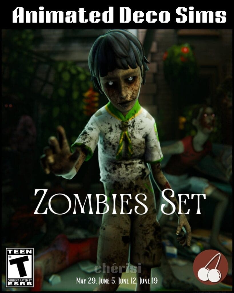 Zombies Set – Animated Deco Sims