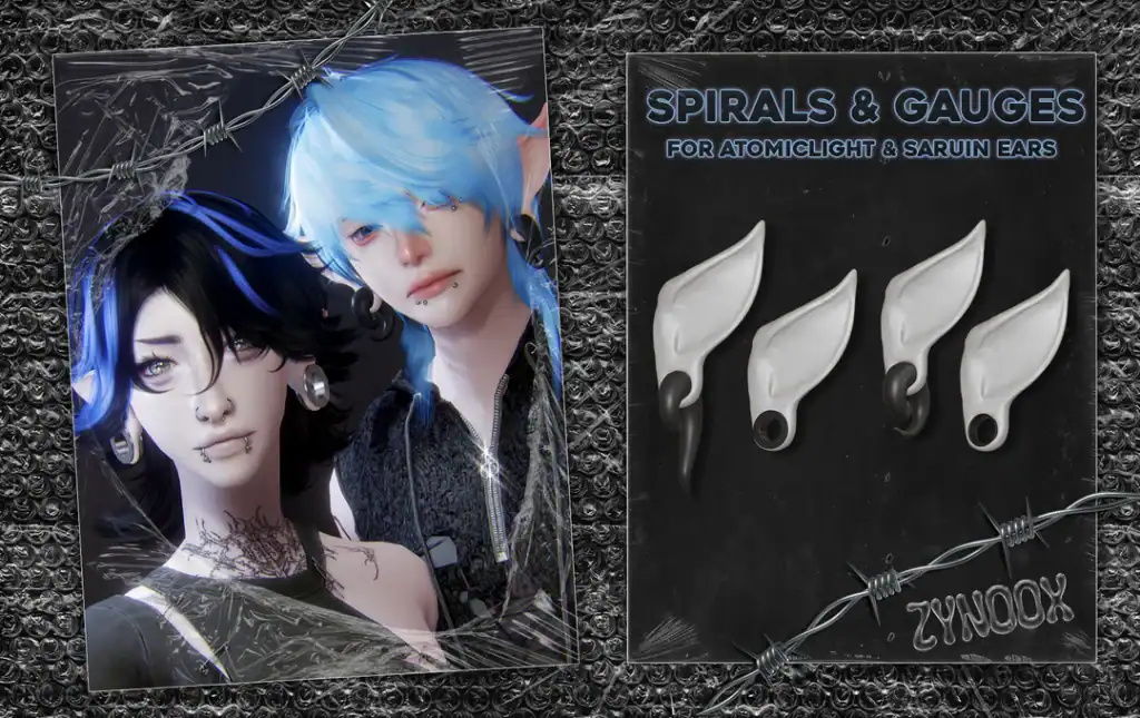 Spirals & Gauges for Atomiclight & Saruin Ears