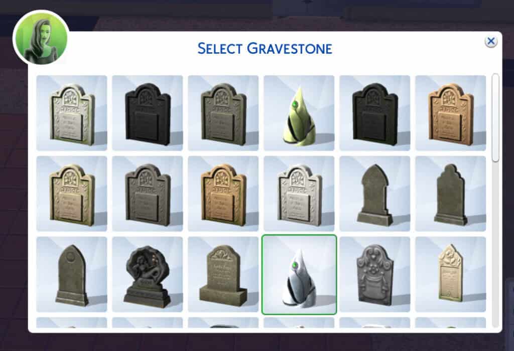 Expanded Gravestone Selection Mod