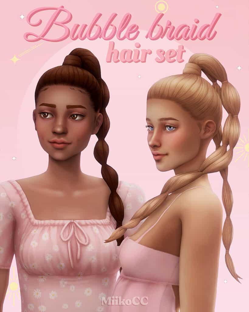 Bubble Braid Hair Set