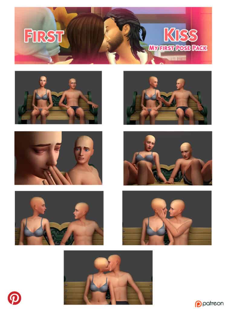 #1 First Kiss Pose Pack