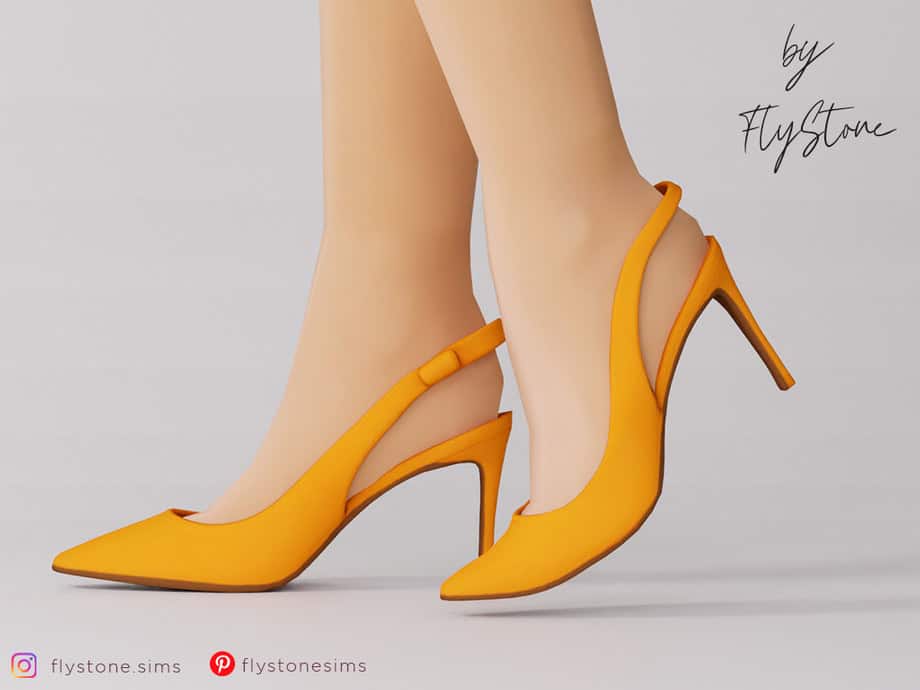 Female Slingback Stiletto Heels