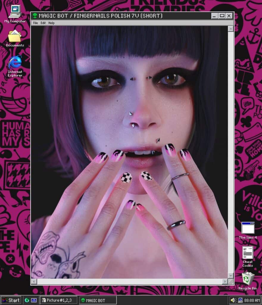 Fingernails Polish 7V