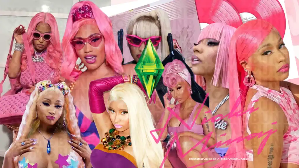“Nicki Minaj Collage” Loading Screen for Sims 4