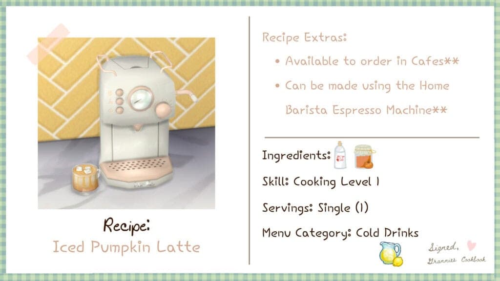 Iced Pumpkin Latte