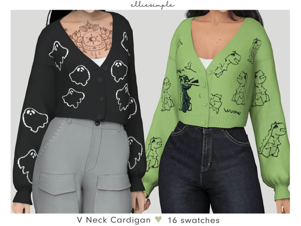 V Neck Cardigan