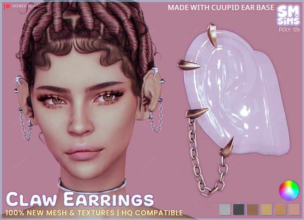 Honey Claw Earrings