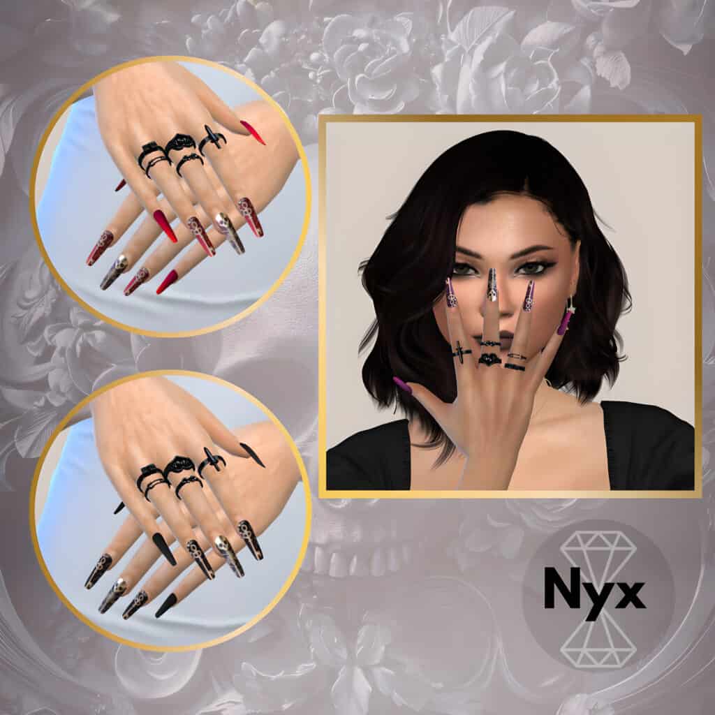 Gothic Nails Set 117