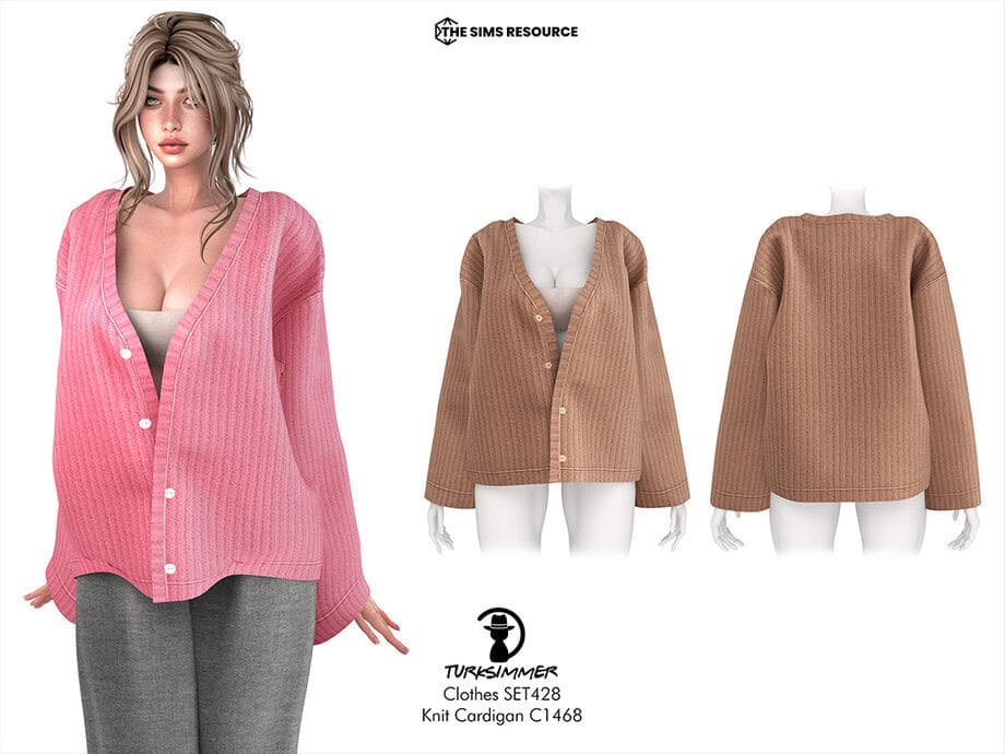 Clothes SET428- Knit Cardigan