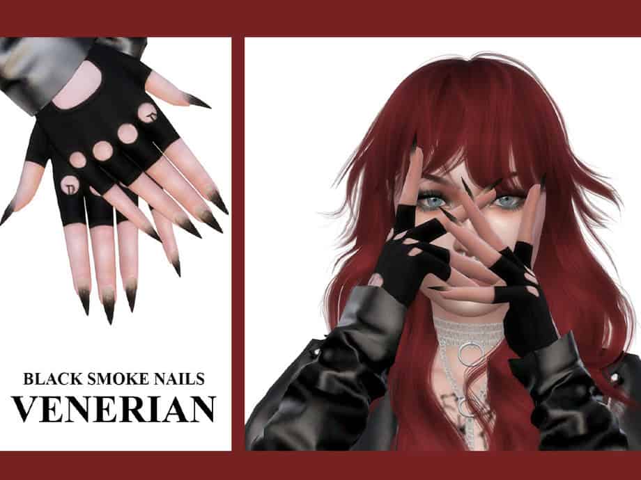 Venerian Black Smoke Nails