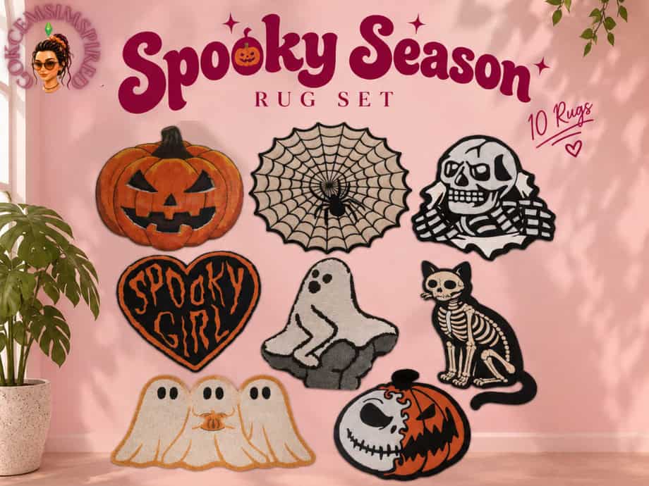 Spooky Season Rug Set