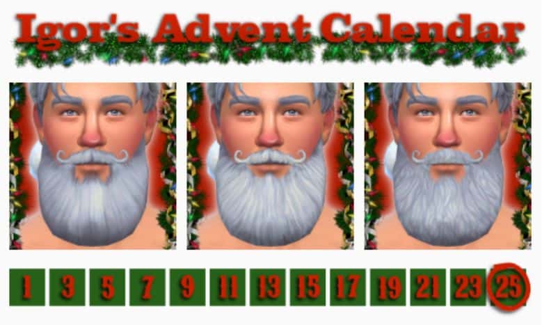 Sims 4 Santa Beard