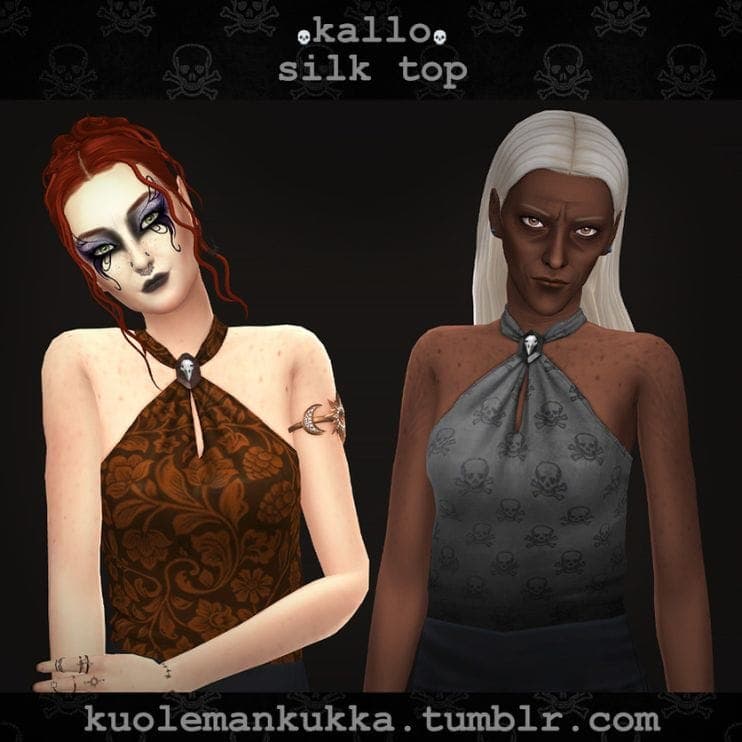 Skallo Silk Top
