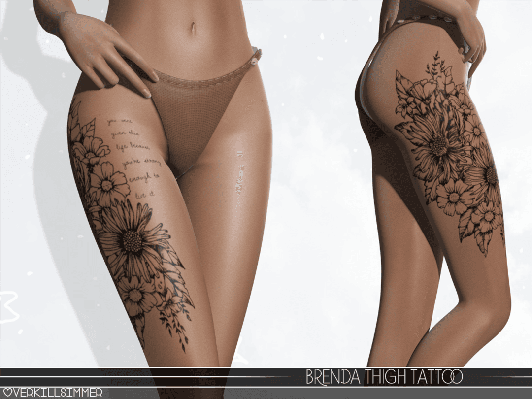 Brenda Thigh Tattoo