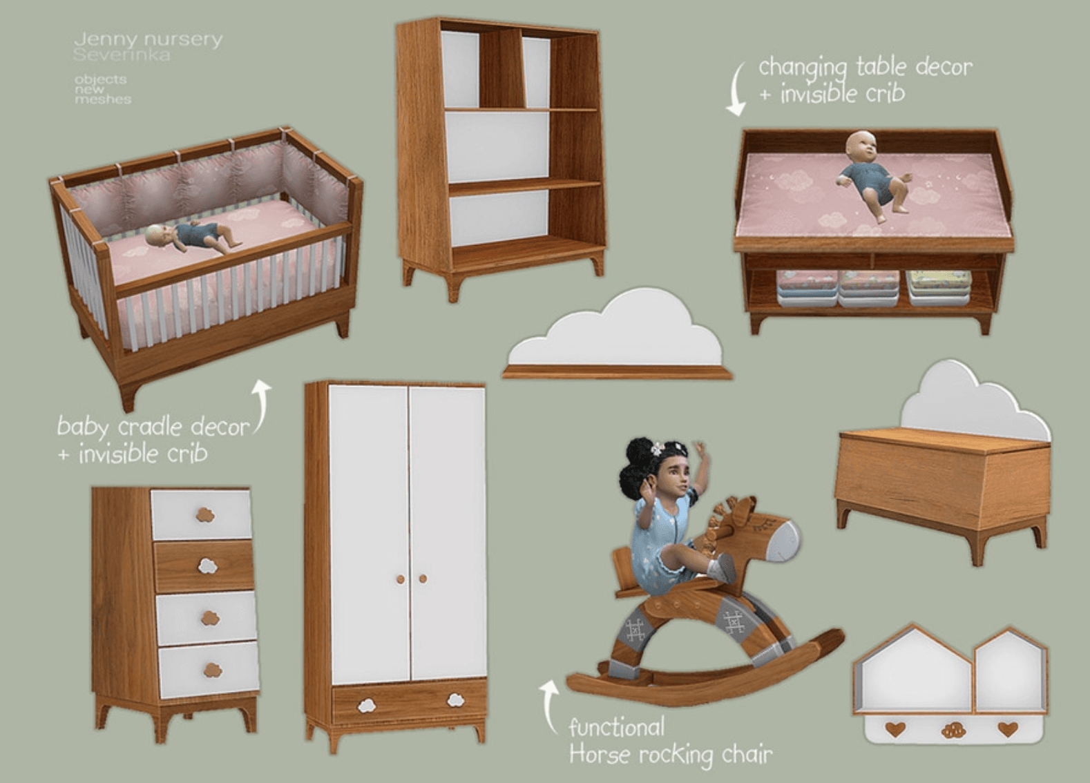 Jenny Sims 4 Nursery Furniture CC – Severinka