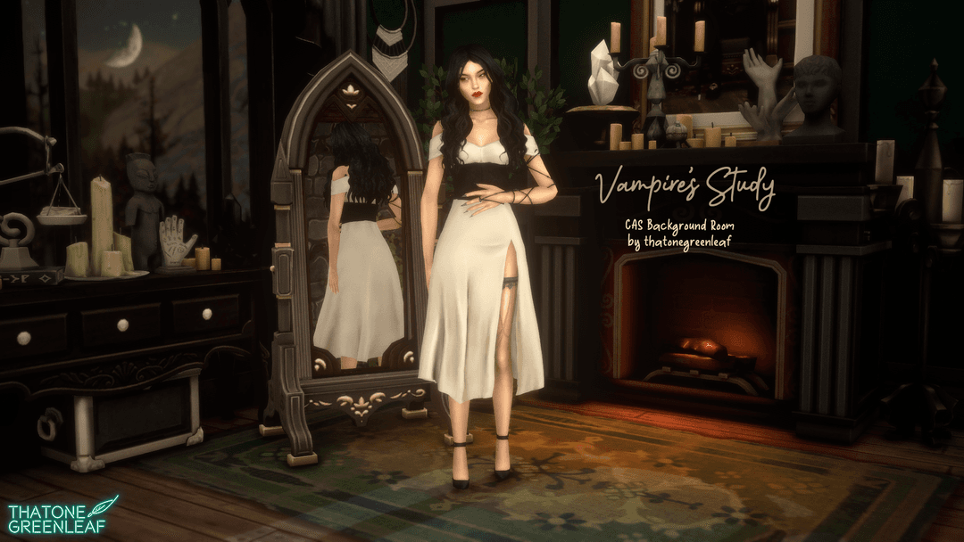 Vampire’s Study CAS Background Room