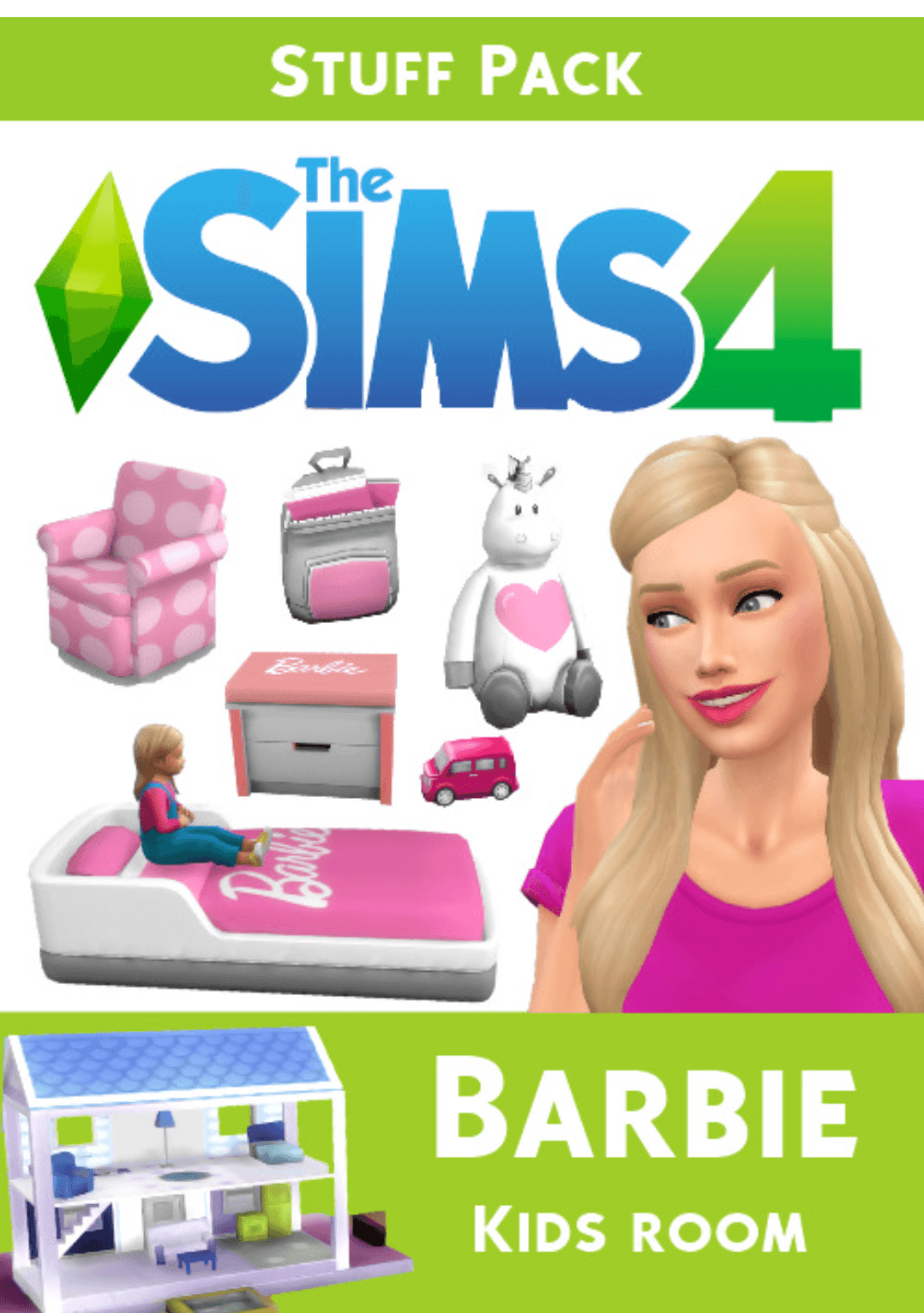 Barbie CC Kids Room Stuff Pack