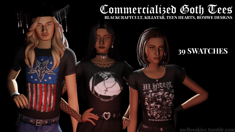Commercialized Goth Tees