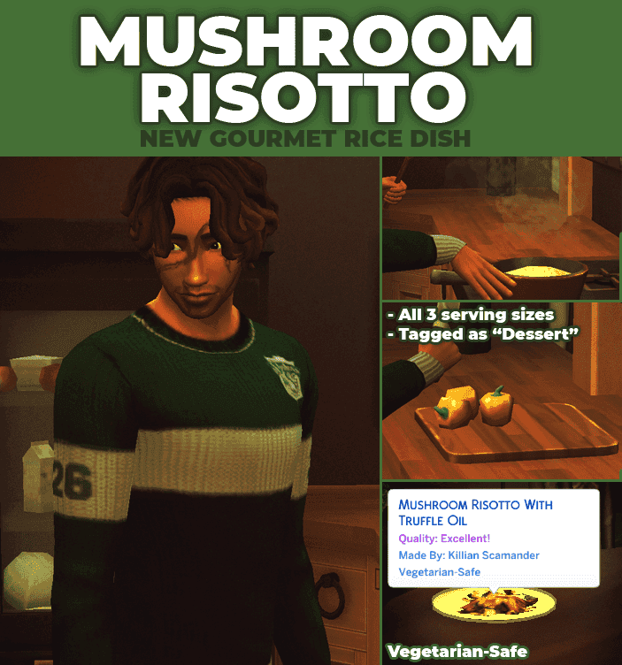 Sims 4 Mushroom Risotto Recipe