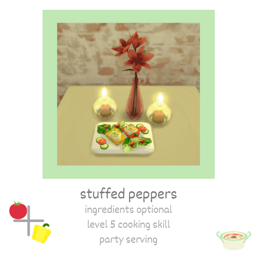 Sims 4 Stuffed Peppers Recipe