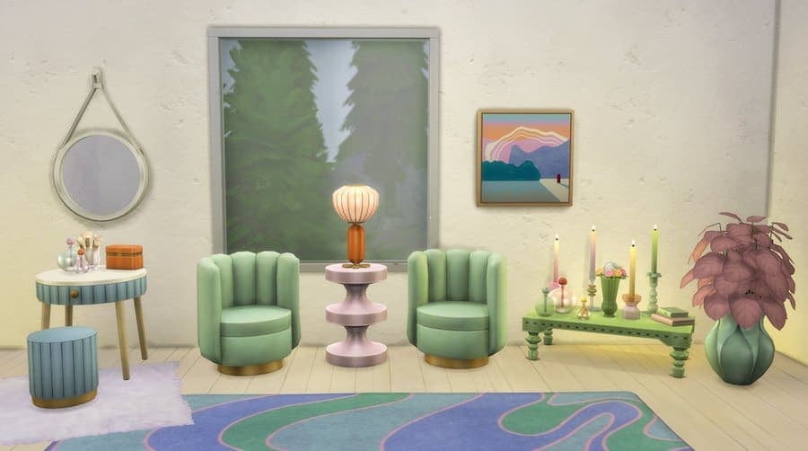 Danish Pastel Aesthetic Sims 4 CC Pack