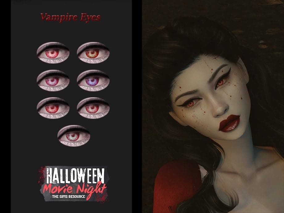 Halloween Movie Night Vampire Eyes