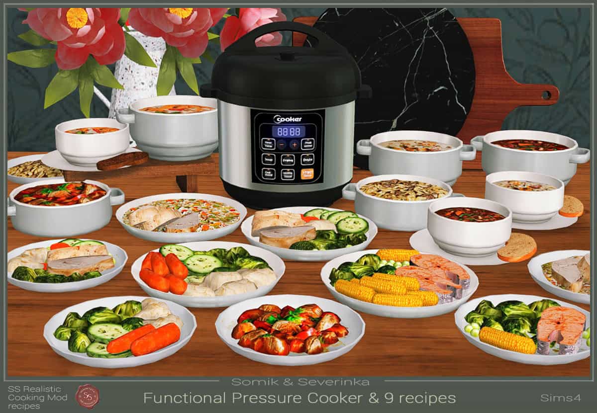Pressure Cooker And 9 Homemade Dishes