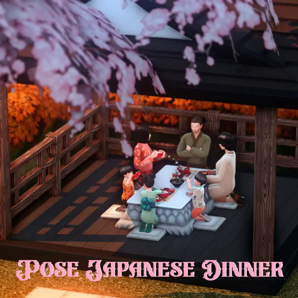 Pose Japanese Dinner