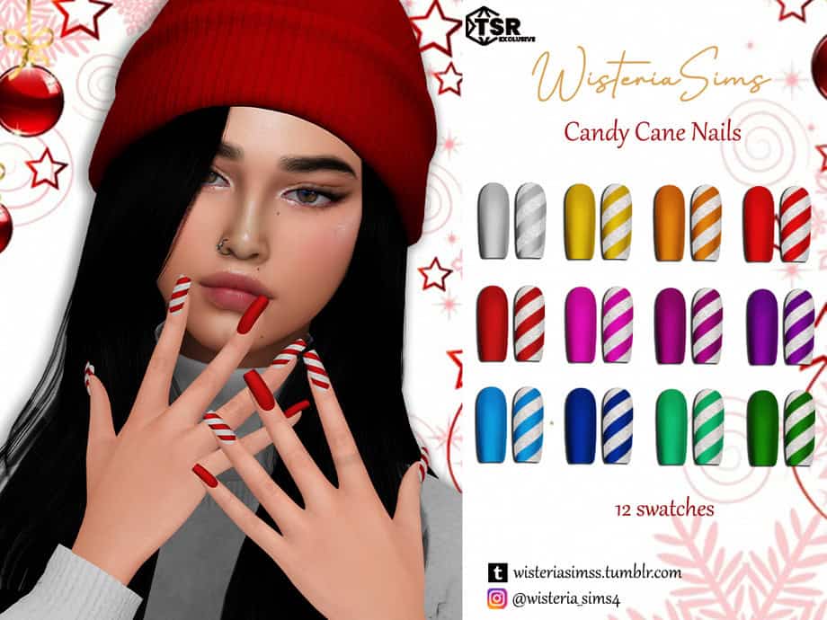 Candy Cane Nails