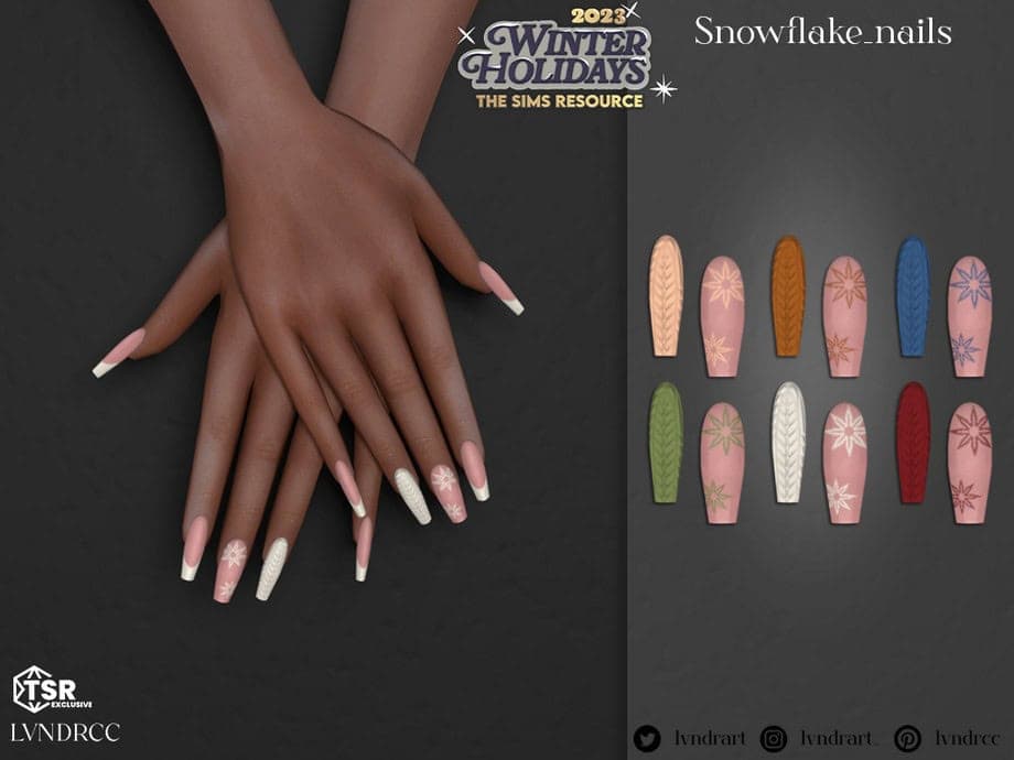 Snowflake Nails