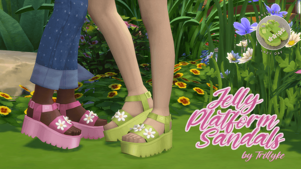 Sims 4 Jelly Platform Sandals