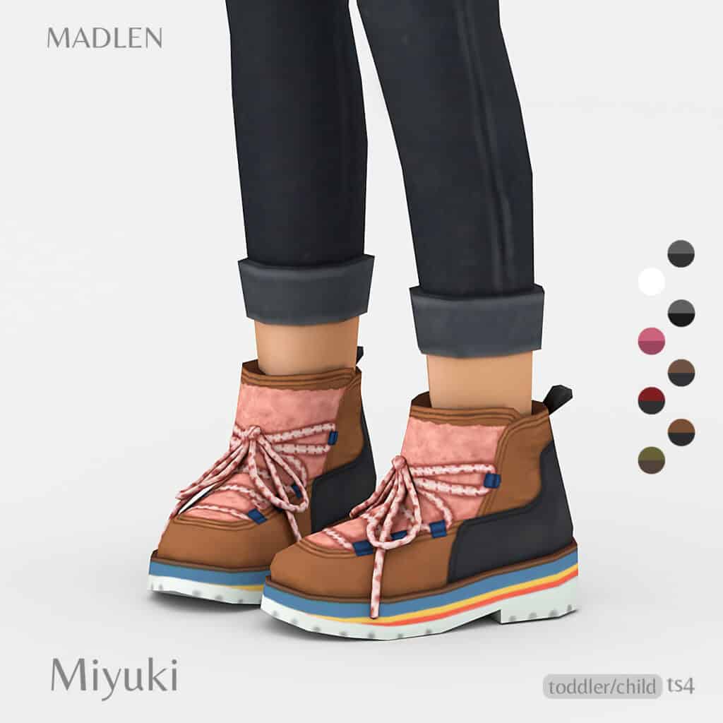 Sims 4 Kids CC Winter Boots
