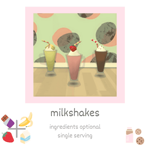Sims 4 Custom Milkshakes