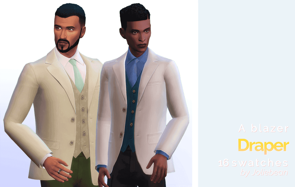 50s Style Blazer for Male Sims